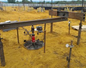 Испытания грунтов штампами